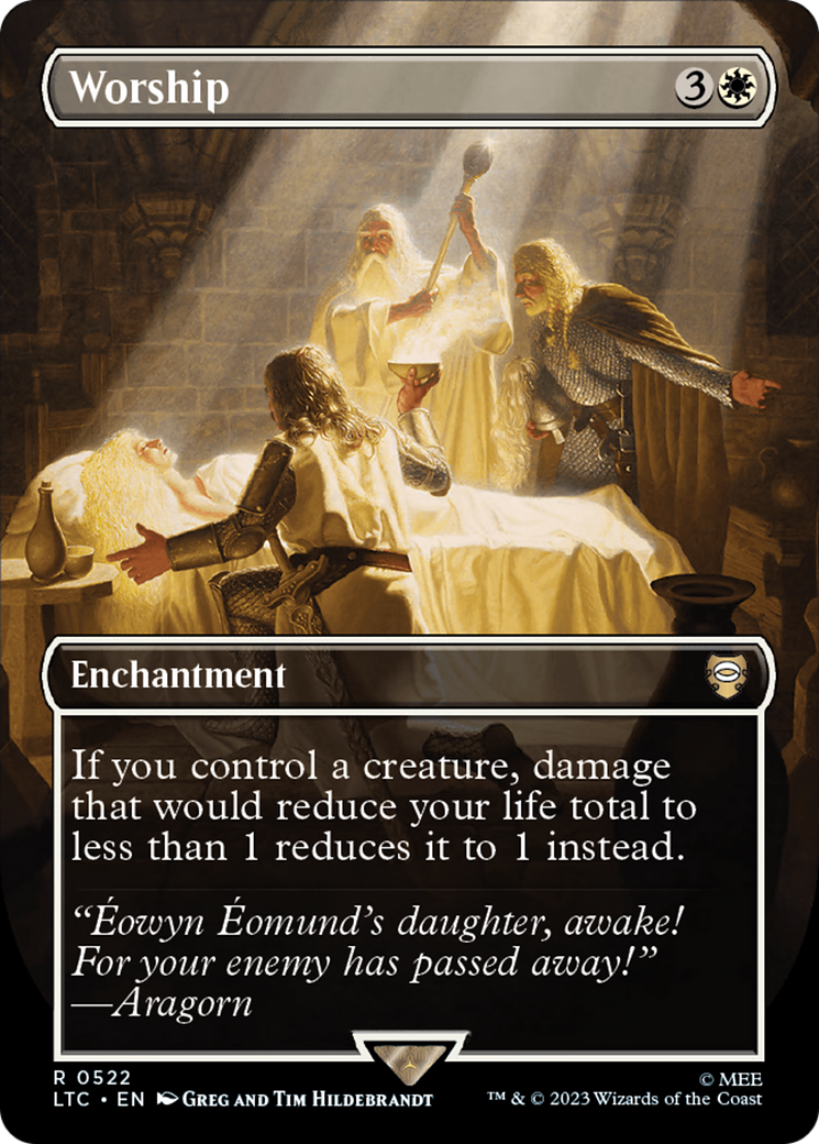 Worship (Borderless) (LTC-522) [Tales of Middle-earth Commander]