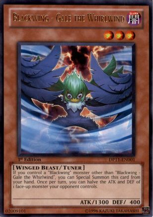 Blackwing - Gale the Whirlwind (Rare) (DP11-EN001) - Duelist Pack 11: Crow 1st Edition