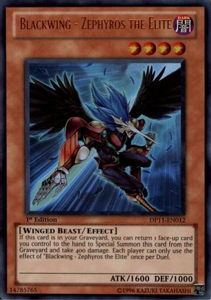 Blackwing - Zephyros the Elite (Ultra Rare) (DP11-EN012) - Duelist Pack 11: Crow 1st Edition