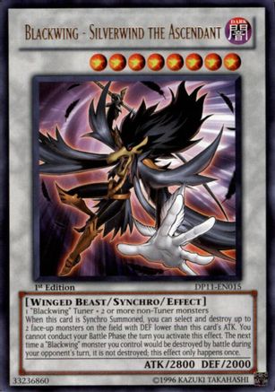 Blackwing - Silverwind the Ascendant (Rare) (DP11-EN015) - Duelist Pack 11: Crow 1st Edition