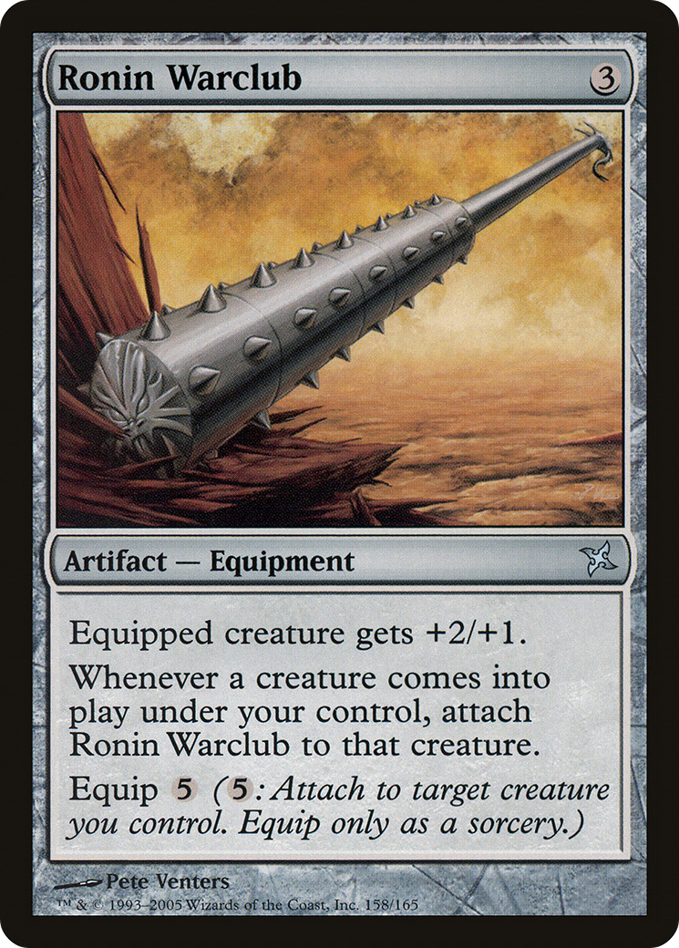 Ronin Warclub (BOK-158) [Betrayers of Kamigawa] Foil