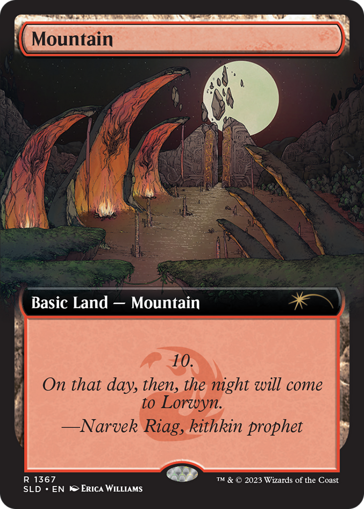Mountain (SLD-1367) (Extended Art) [Secret Lair Drop] Foil