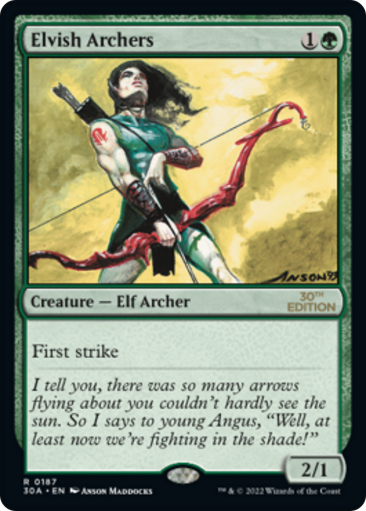 Elvish Archers (30A-187) [30th Anniversary Edition]