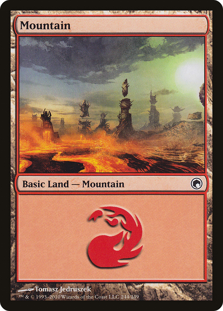 Mountain (SOM-244) [Scars of Mirrodin]