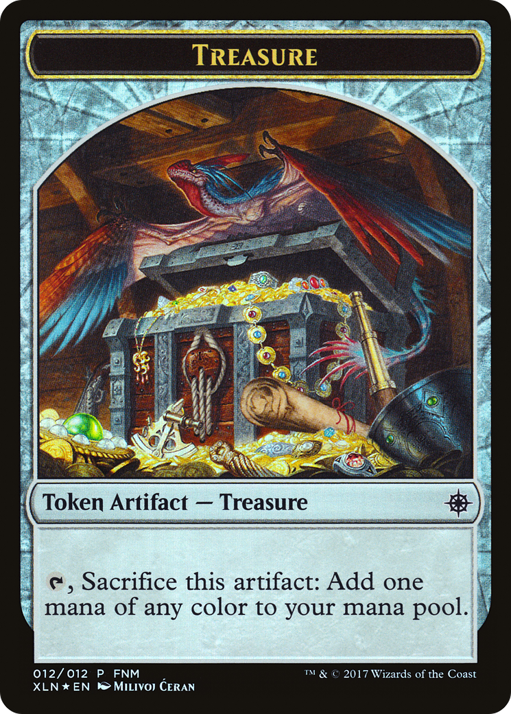 Pirate // Treasure (012) Token (FNM-012) [Friday Night Magic 2017] Foil