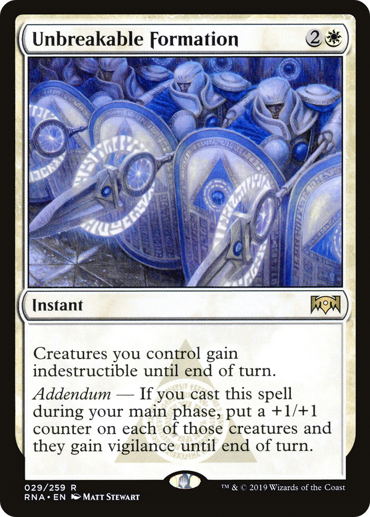 Unbreakable Formation (RNA-029) [Ravnica Allegiance]