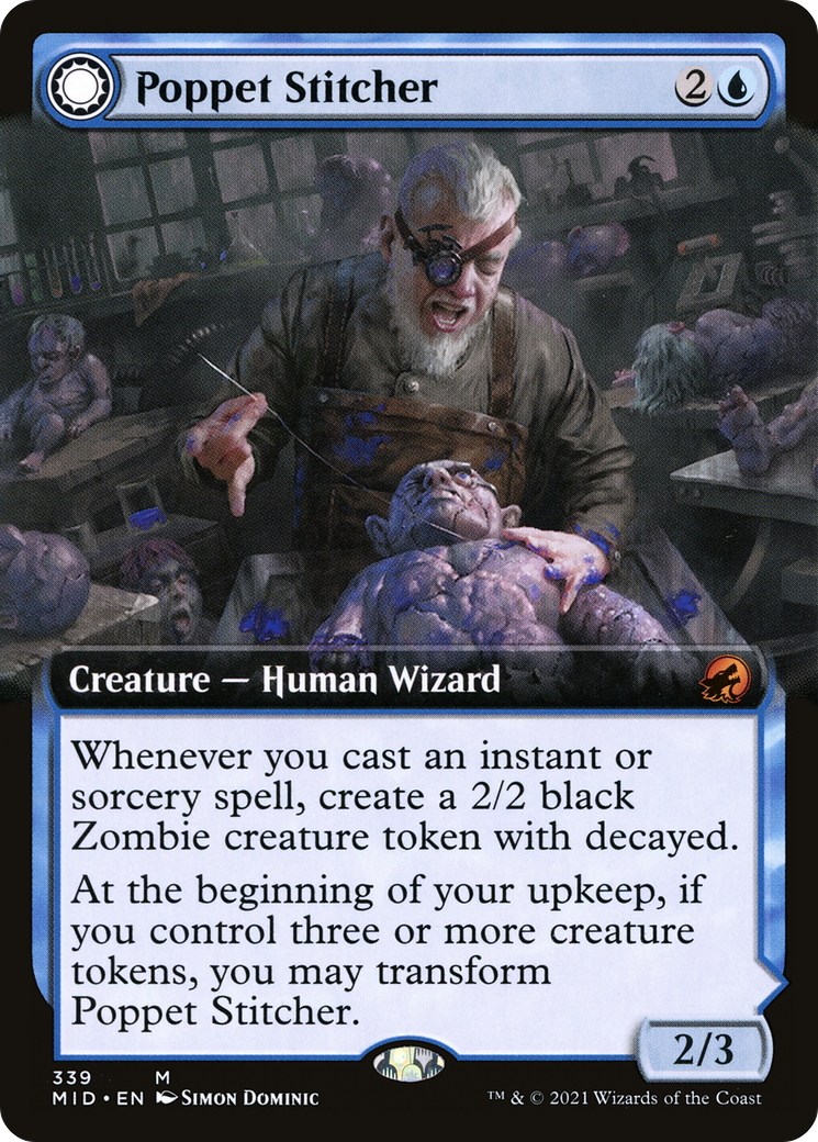 Poppet Stitcher (Extended Art) (MID-339) [Innistrad: Midnight Hunt]