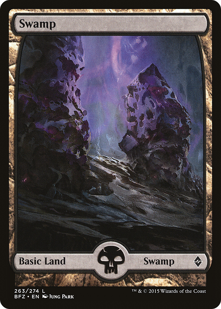 Swamp (263) - Full Art (BFZ-263) [Battle for Zendikar]