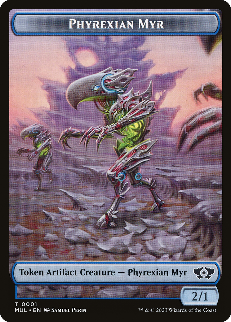Phyrexian Myr (TMUL-001) [Multiverse Legends Tokens] Foil
