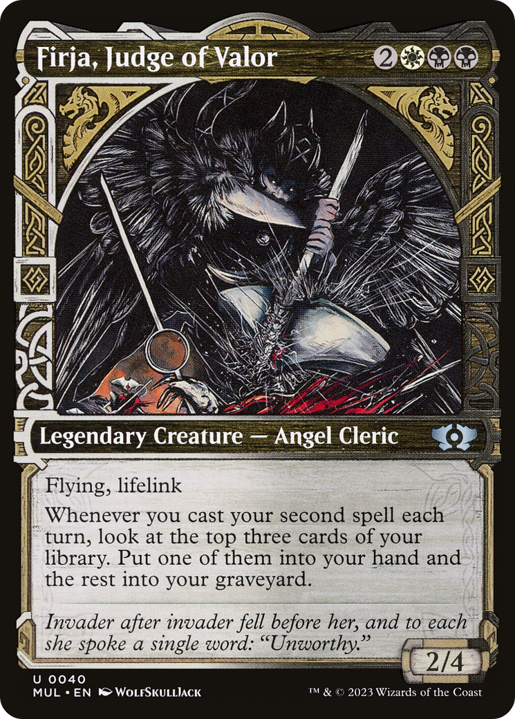 Firja, Judge of Valor (MUL-040) (Showcase) [Multiverse Legends] Foil