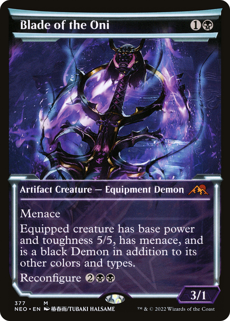 Blade of the Oni (Showcase) (NEO-377) [Kamigawa: Neon Dynasty]