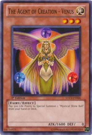 The Agent of Creation - Venus (Common) (SDLS-EN006) - Structure Deck: Lost Sanctuary 1st Edition