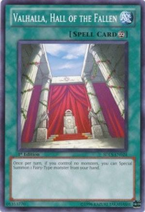 Valhalla, Hall of the Fallen (Common) (SDLS-EN024) - Structure Deck: Lost Sanctuary 1st Edition