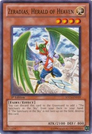 Zeradias, Herald of Heaven (Common) (SDLS-EN019) - Structure Deck: Lost Sanctuary 1st Edition