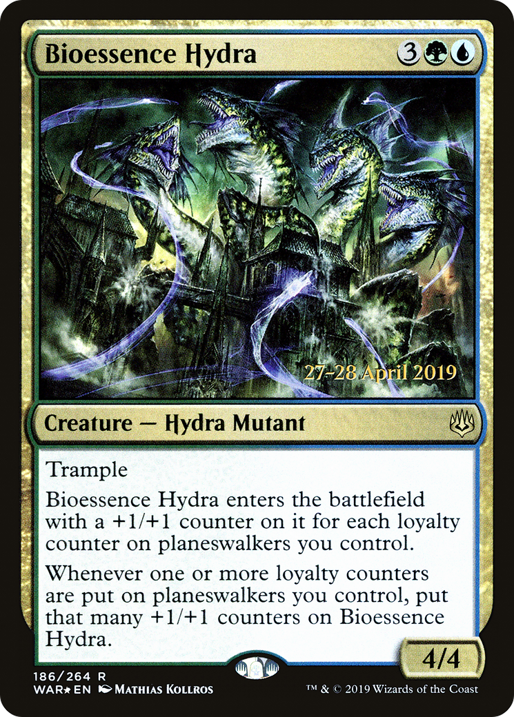 Bioessence Hydra (PRE-186) [War of the Spark Promos] Foil