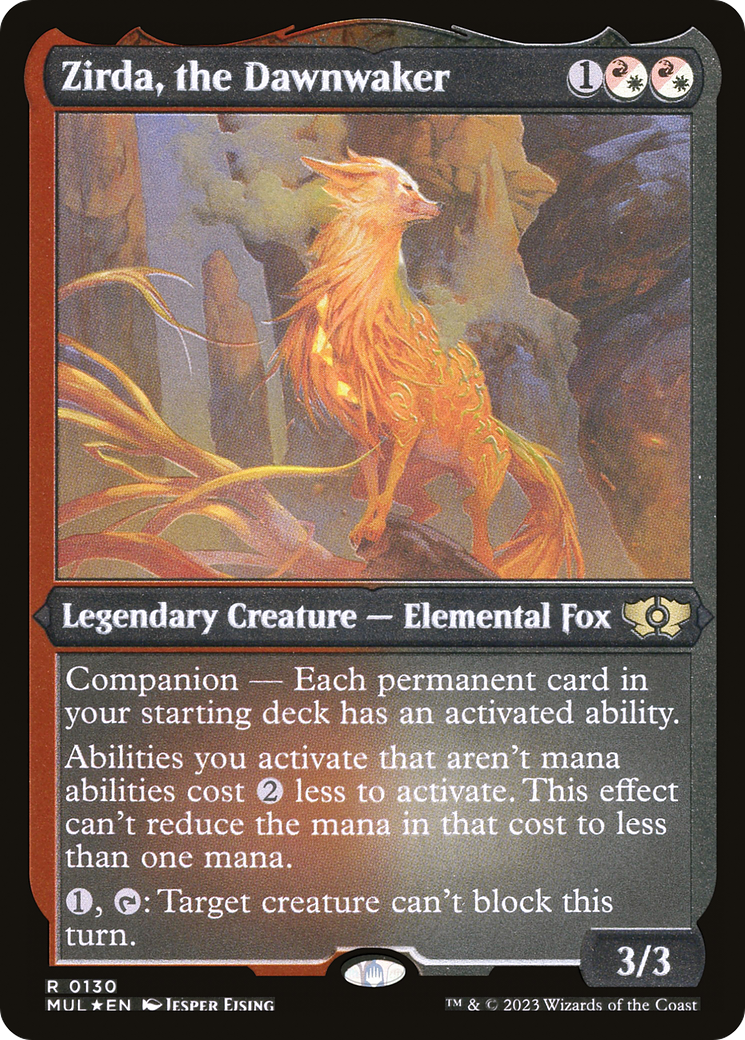 Zirda, the Dawnwaker (Foil Etched) (MUL-130) [Multiverse Legends] Foil