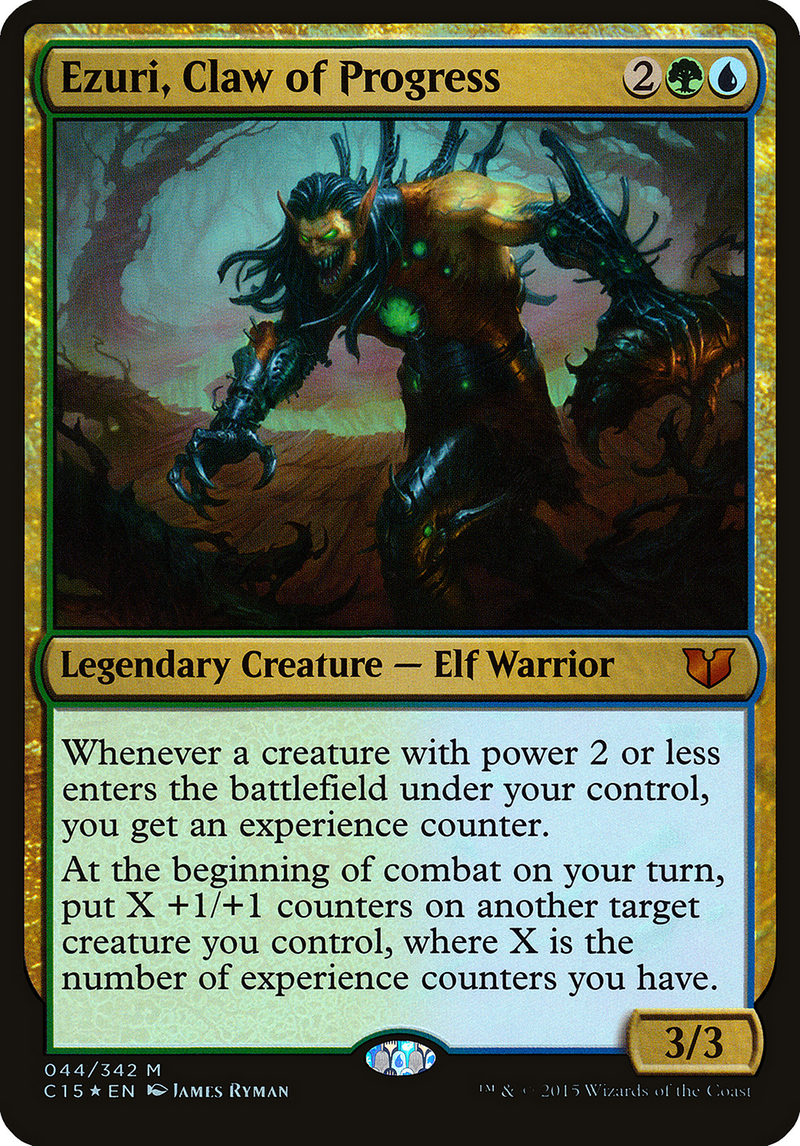 Ezuri, Claw of Progress (Commander 2015) (OVER-044) [Commander 2015 Oversized] Foil
