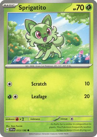 Sprigatito (013/198) [SV01 Scarlet & Violet Base Set] Reverse Holofoil - Common