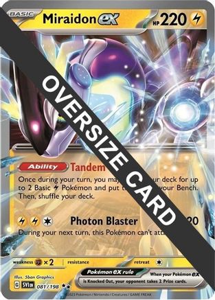 Miraidon ex (81/198) [Jumbo Cards] Holofoil - Ultra Rare