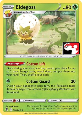 Eldegoss (16/203) [Prize Pack Series Cards] - Rare