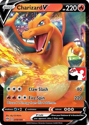 Charizard V (Prize Pack Series 1) (19/189) [Prize Pack Series Cards] Holofoil - Ultra Rare