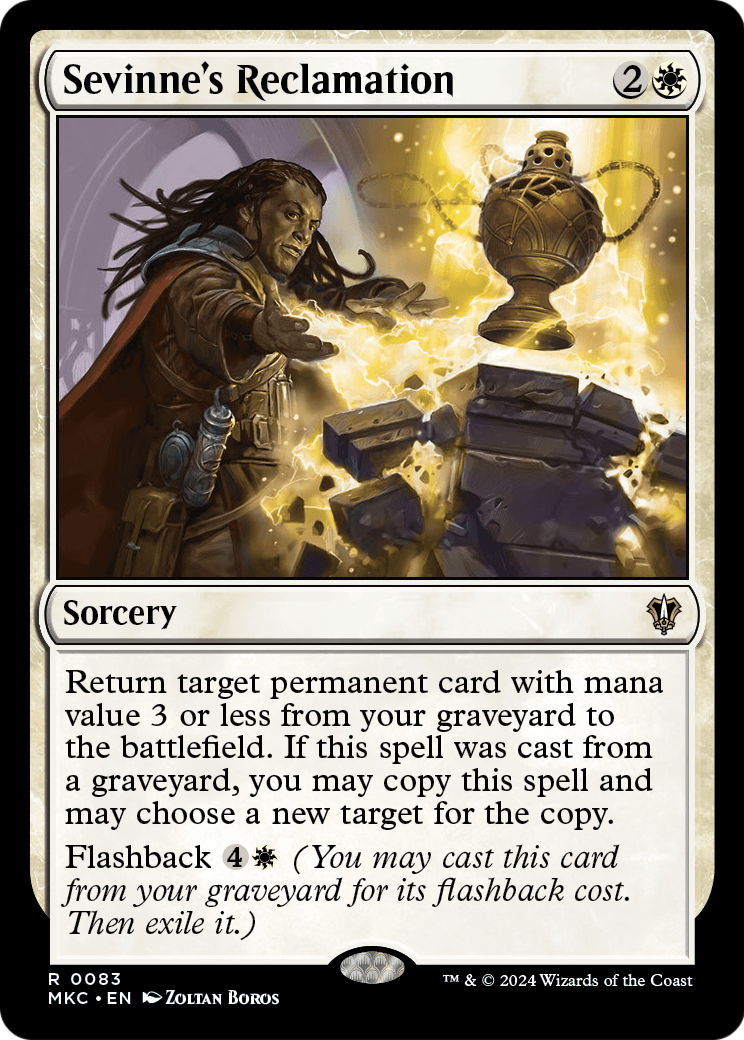 Sevinne's Reclamation (MKC-083) [Murders at Karlov Manor Commander]