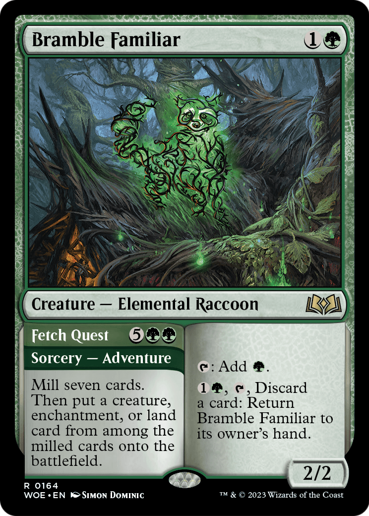 Bramble Familiar (WOE-164) [Wilds of Eldraine]