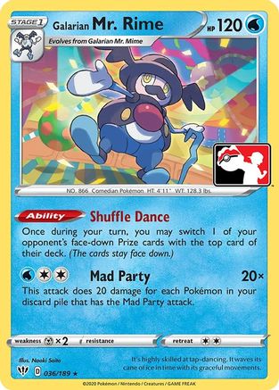 Galarian Mr. Rime (36/189) [Prize Pack Series Cards] - Rare