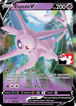 Espeon V (64/203) [Prize Pack Series Cards] Holofoil - Ultra Rare