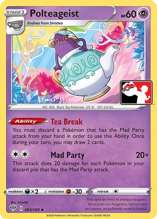 Polteageist (83/189) [Prize Pack Series Cards] Holofoil - Uncommon