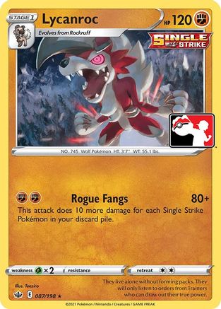 Lycanroc (87/198) [Prize Pack Series Cards] - Rare