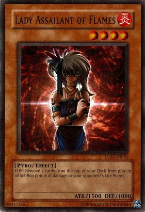 Lady Assailant of Flames (Common) (LON-EN035) - Labyrinth of Nightmare (Worldwide English) Unlimited