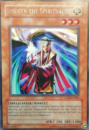 Jowgen the Spiritualist (Rare) (LON-EN061) - Labyrinth of Nightmare (Worldwide English) Unlimited