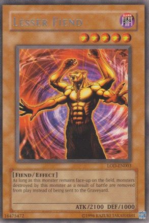 Lesser Fiend (Rare) (LOD-EN003) - Legacy of Darkness (Worldwide English) Unlimited