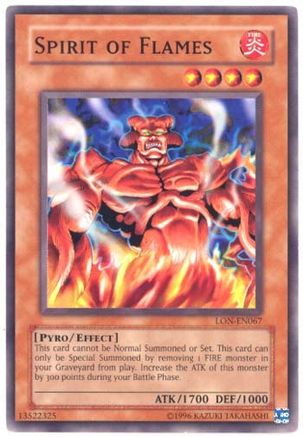 Spirit of Flames (Common) (LON-EN067) - Labyrinth of Nightmare (Worldwide English) Unlimited
