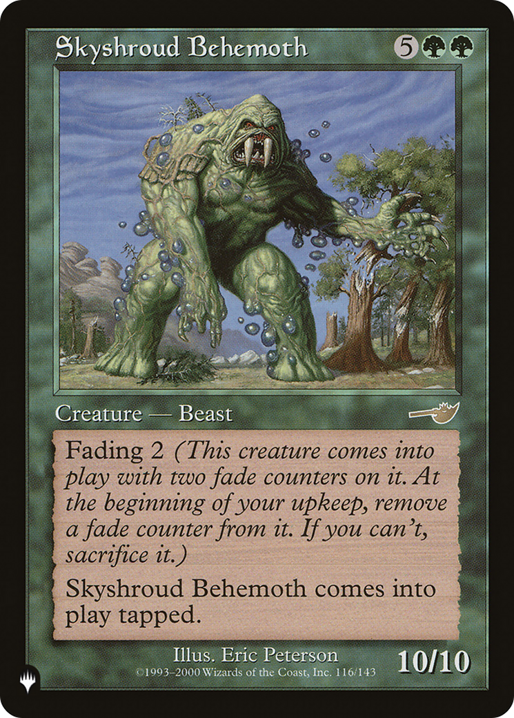 Skyshroud Behemoth - The List [The List]