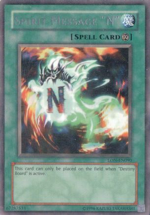 Spirit Message "N" (Rare) (LON-EN090) - Labyrinth of Nightmare (Worldwide English) Unlimited