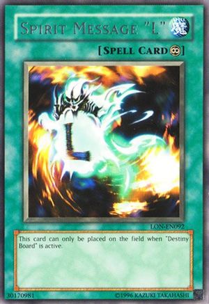 Spirit Message "L" (Rare) (LON-EN091) - Labyrinth of Nightmare (Worldwide English) Unlimited