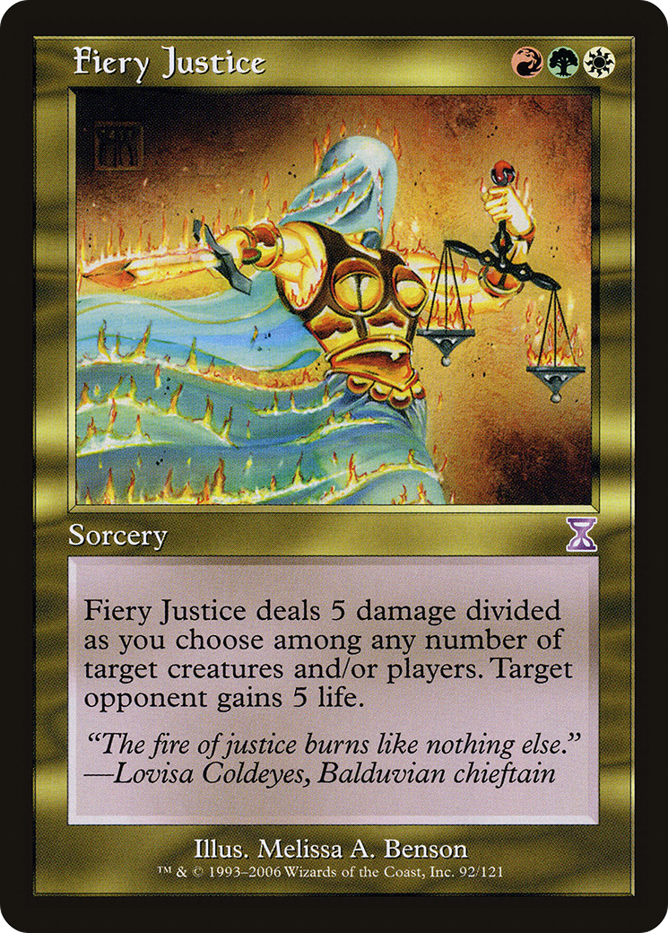 Fiery Justice (TSB-092) [Time Spiral Timeshifted] Foil