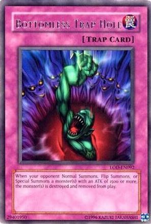 Bottomless Trap Hole (Rare) (LOD-EN092) - Legacy of Darkness (Worldwide English) Unlimited