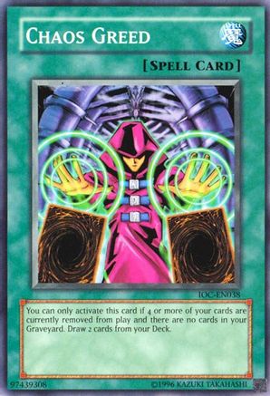 Chaos Greed (Common) (IOC-EN038) - Invasion of Chaos (Worldwide English) Unlimited