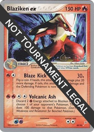 Blaziken ex - 2004 (Chris Fulop) (089/95) [World Championship Decks] - Ultra Rare