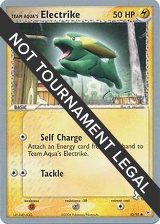 Team Aqua's Electrike - 2004 (Chris Fulop) (027/95) [World Championship Decks] - Uncommon