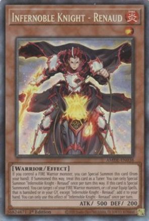 Infernoble Knight - Renaud (Collector's Rare) (AMDE-EN038) - Amazing Defenders 1st Edition