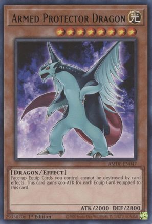 Armed Protector Dragon (Rare) (AMDE-EN047) - Amazing Defenders 1st Edition