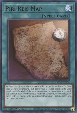 Piri Reis Map (Rare) (AMDE-EN059) - Amazing Defenders 1st Edition