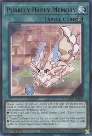 Purrely Happy Memory (Rare) (AMDE-EN021) - Amazing Defenders 1st Edition