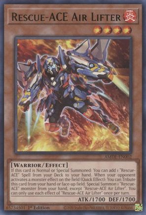 Rescue-ACE Air Lifter (Rare) (AMDE-EN002) - Amazing Defenders 1st Edition