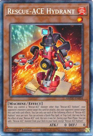 Rescue-ACE Hydrant (Collector's Rare) (AMDE-EN004) - Amazing Defenders 1st Edition