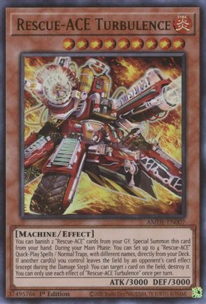 Rescue-ACE Turbulence (Ultra Rare) (AMDE-EN007) - Amazing Defenders 1st Edition